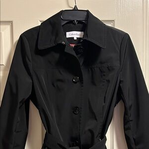 Calvin Klein Women's Black Trench Coat